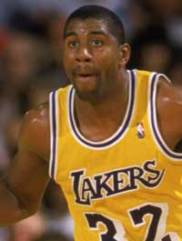 Magic Johnson NBA Star